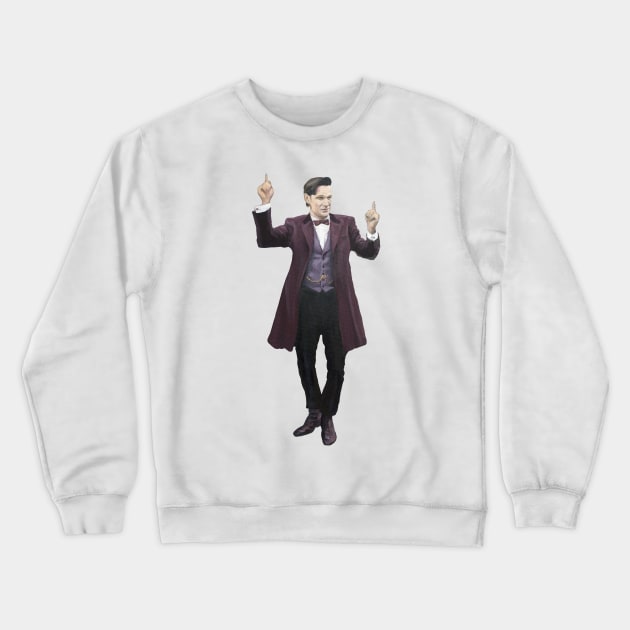 The 11th Dr Who: Matt Smith Crewneck Sweatshirt by Kavatar